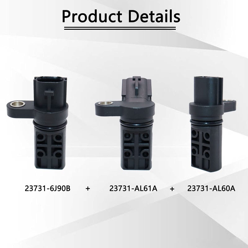KEJSTED 3 قطع عمود الحدبات موضع العمود المرفقي CPS مجموعة مستشعر 23731-AL60A 23731-AL61A 23731-6J90B متوافق مع Nissan Altima 350Z Maxima Frontier Murano NV1500 2500 Pathfinder Quest Xterra Infiniti G35 - Image 2